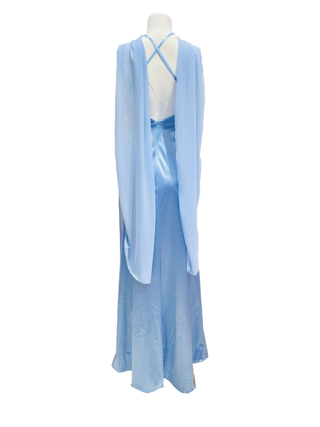 ABITO DA CERIMONIA IN RASO Azzurro 26209
