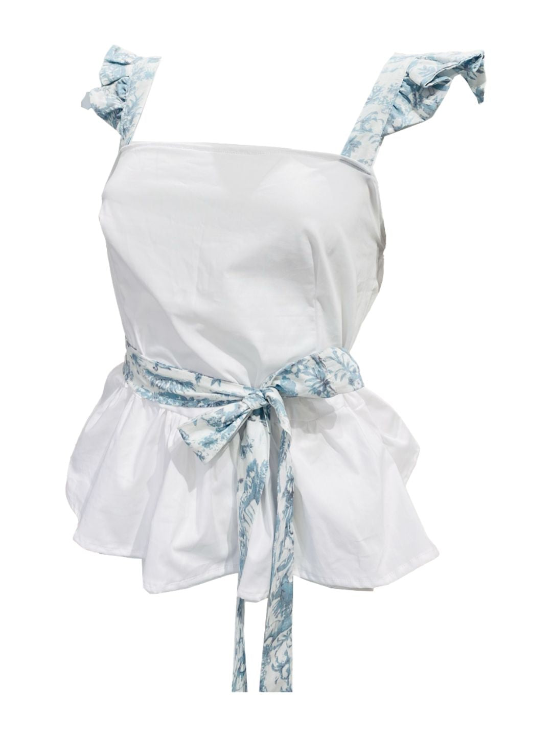 TOP GIULIA toile de jouy azzurro Ribes of LOVE