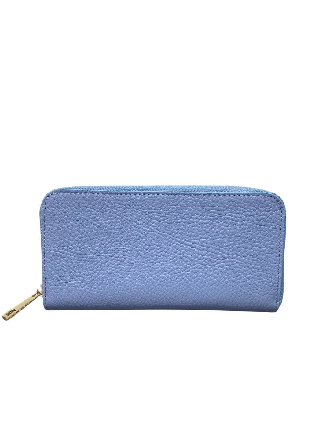 PORTAFOGLIO GRANDE IN PELLE AZZURRO 5013