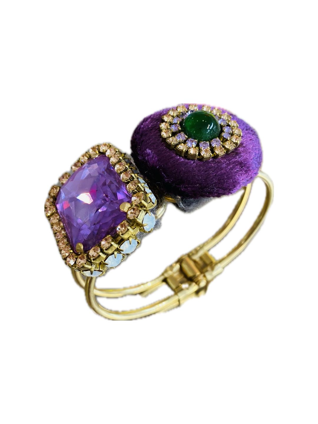 BRACCIALE RIGIDO CON CHARME BOTTONE