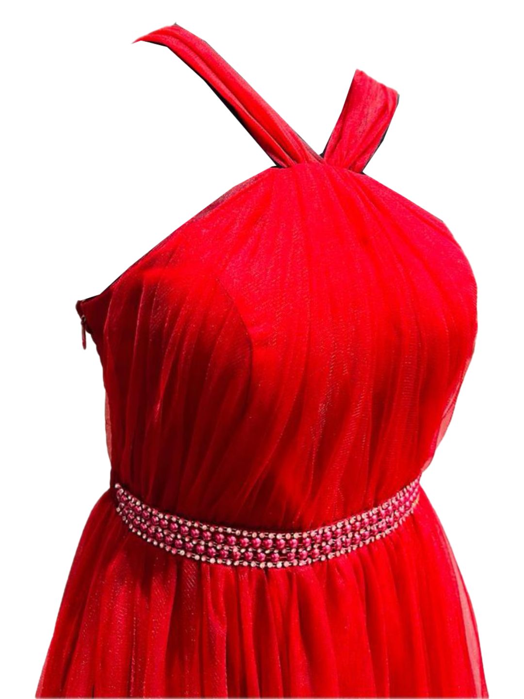 ABITO DA CERIMONIA TULLE ROSSO 902