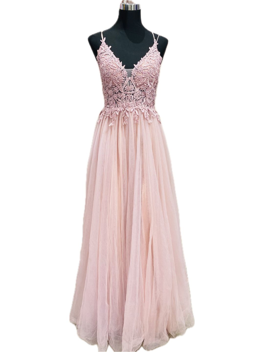 ABITO DA CERIMONIA TULLE ROSA 9108