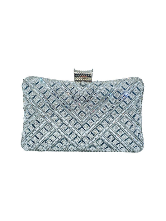 Pochette Clutch Rettangolare Strass 2495