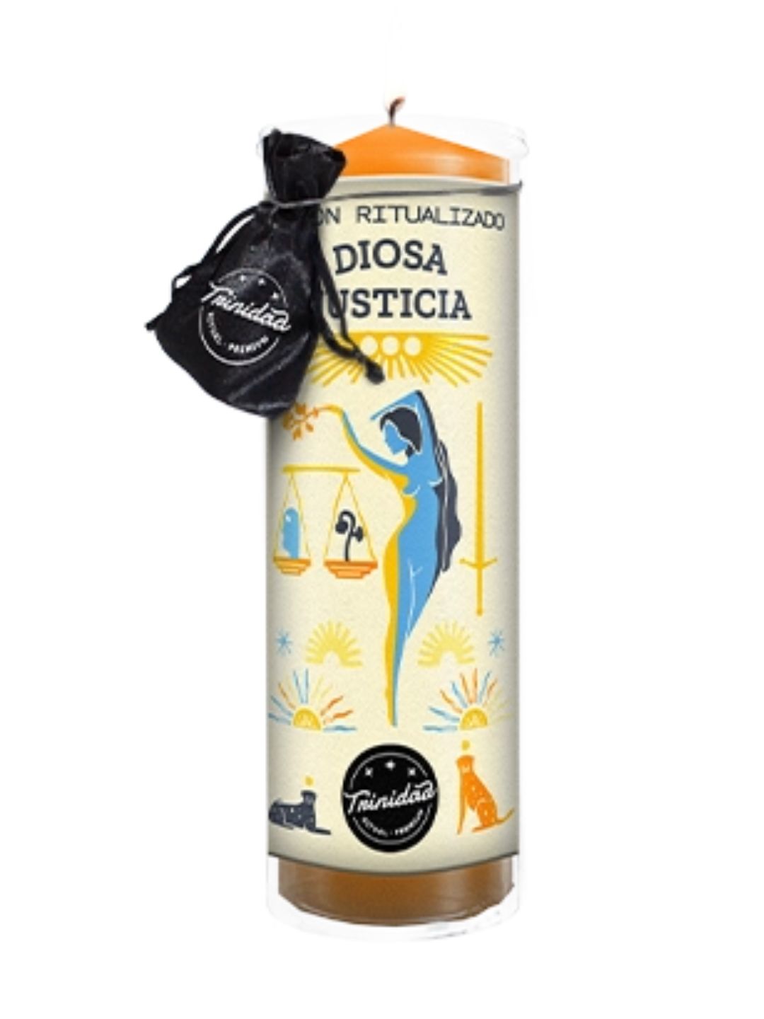 CANDELA RITUALIZZATA DIOSA JUSTICIA