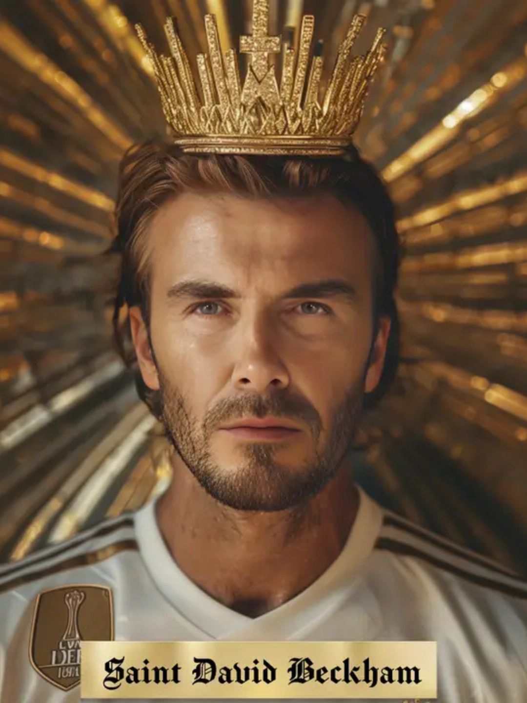 CANDELA RELIGIOSA CON DAVID BECKHAM