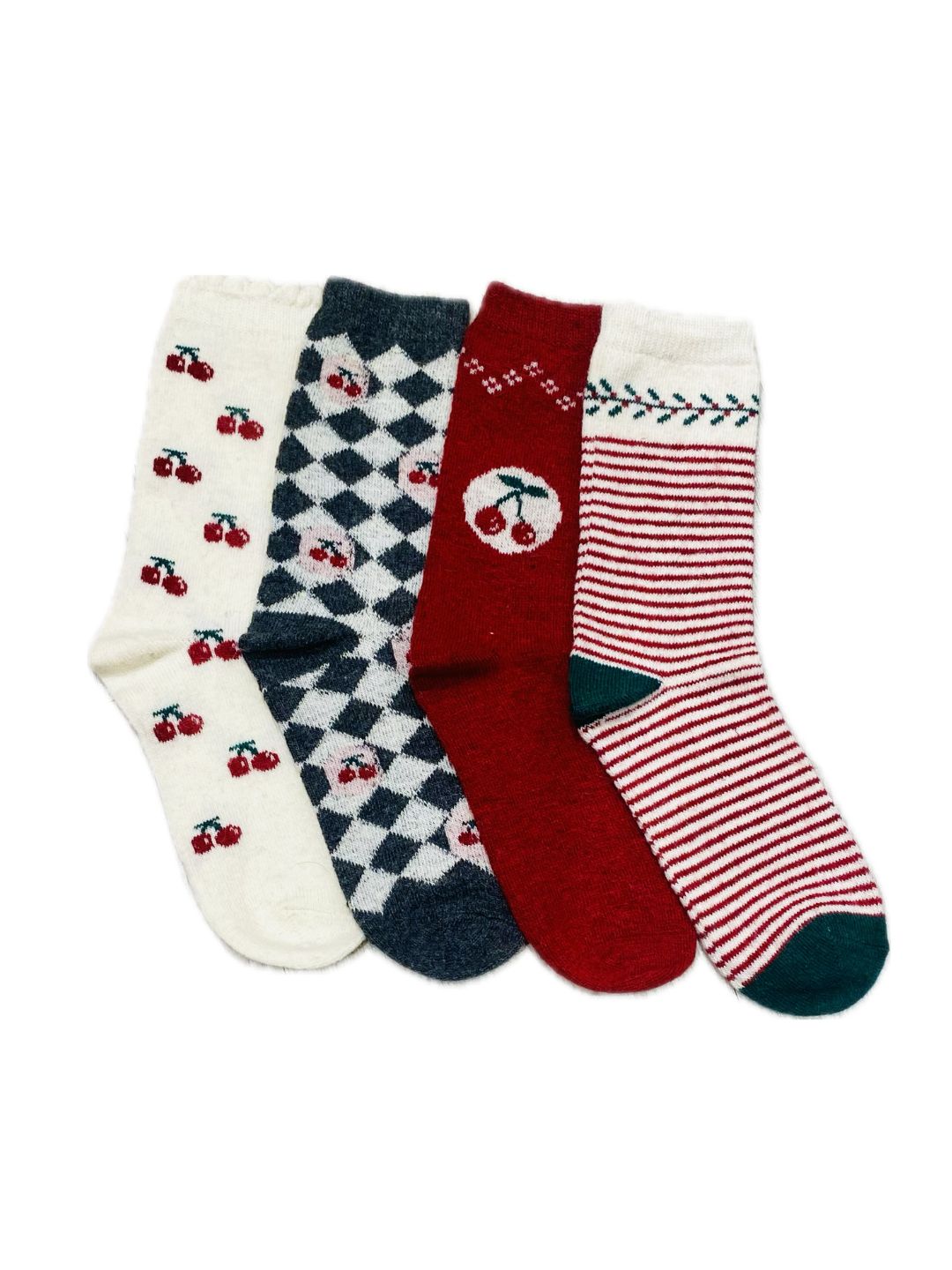 CALZINI LANA Fantasia Ciliegie