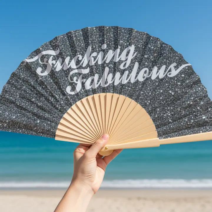 VENTAGLIO Ibiza “Fucking Fabulous” Silver Glitter Edition