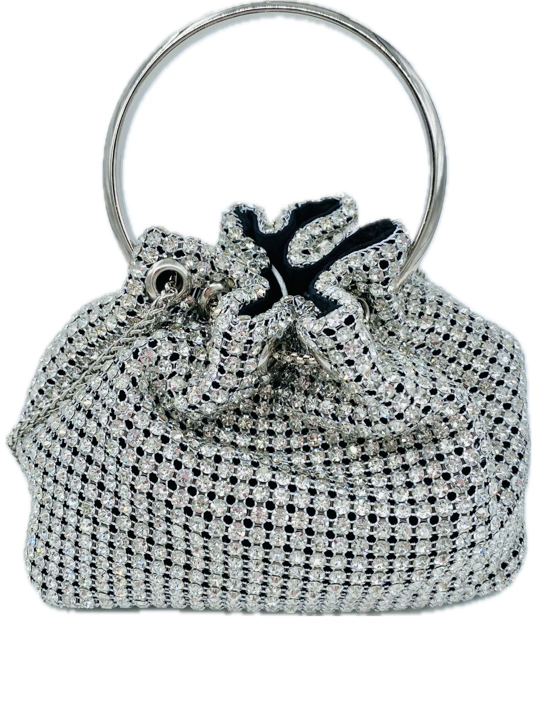 SILVER RHINESTONE CEREMONY BUCKET 2461