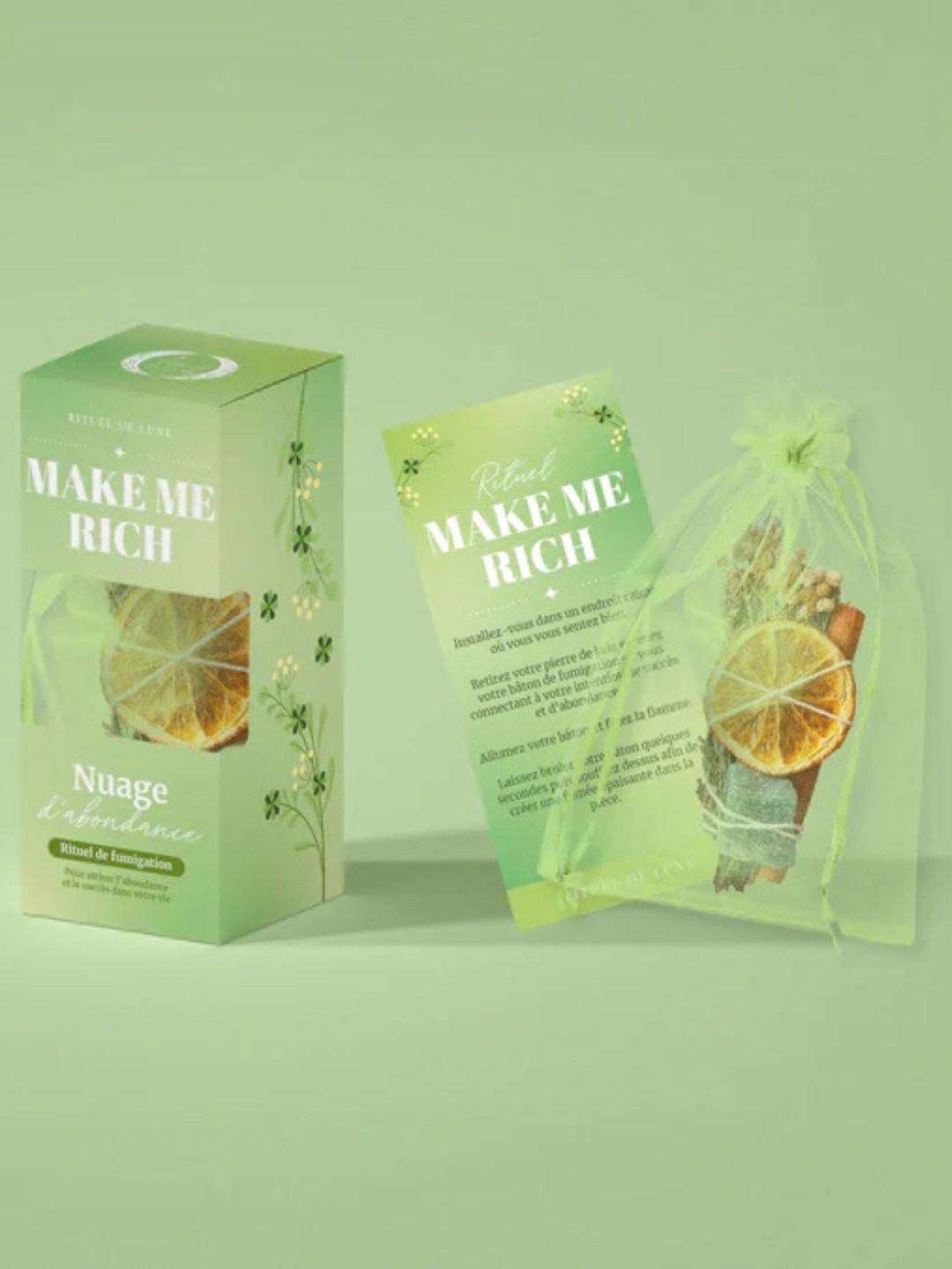 SMUDGE salvia "MAKE ME RICH" Rituel De Lune