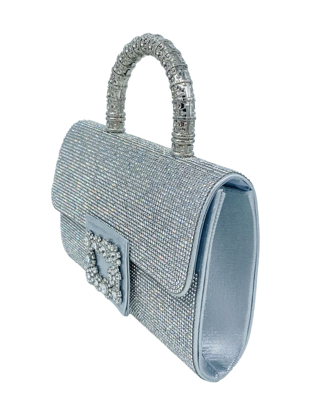 POCHETTE STRASS ARGENTO 2453