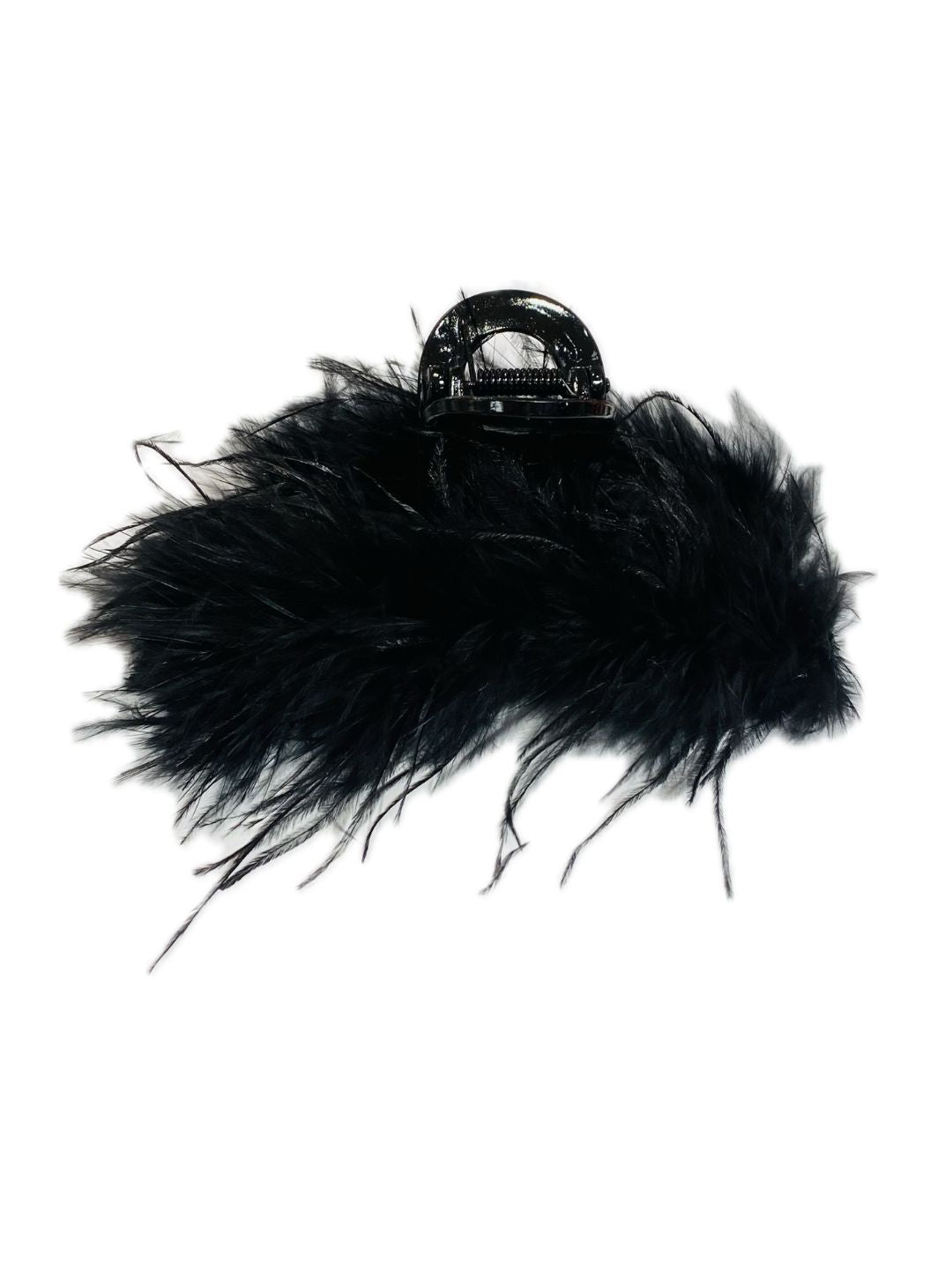 PINZA PER CAPELLI CON PIUME Struzzo Marabout