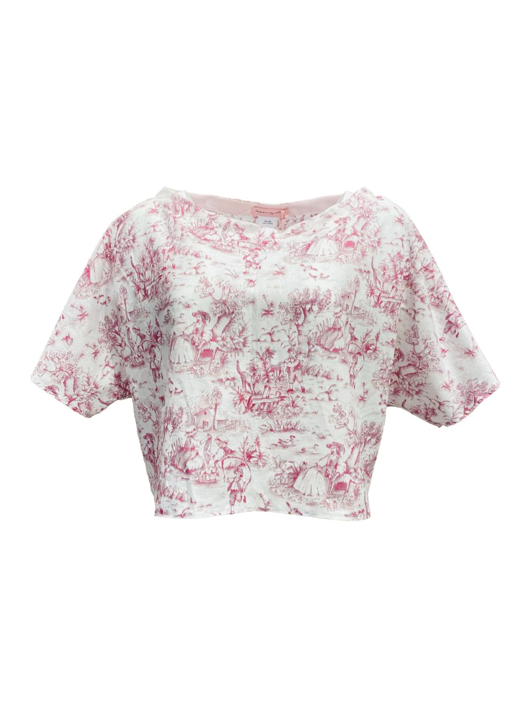 BLUSA Scatoletta toile de jouy rosa Ribes of LOVE