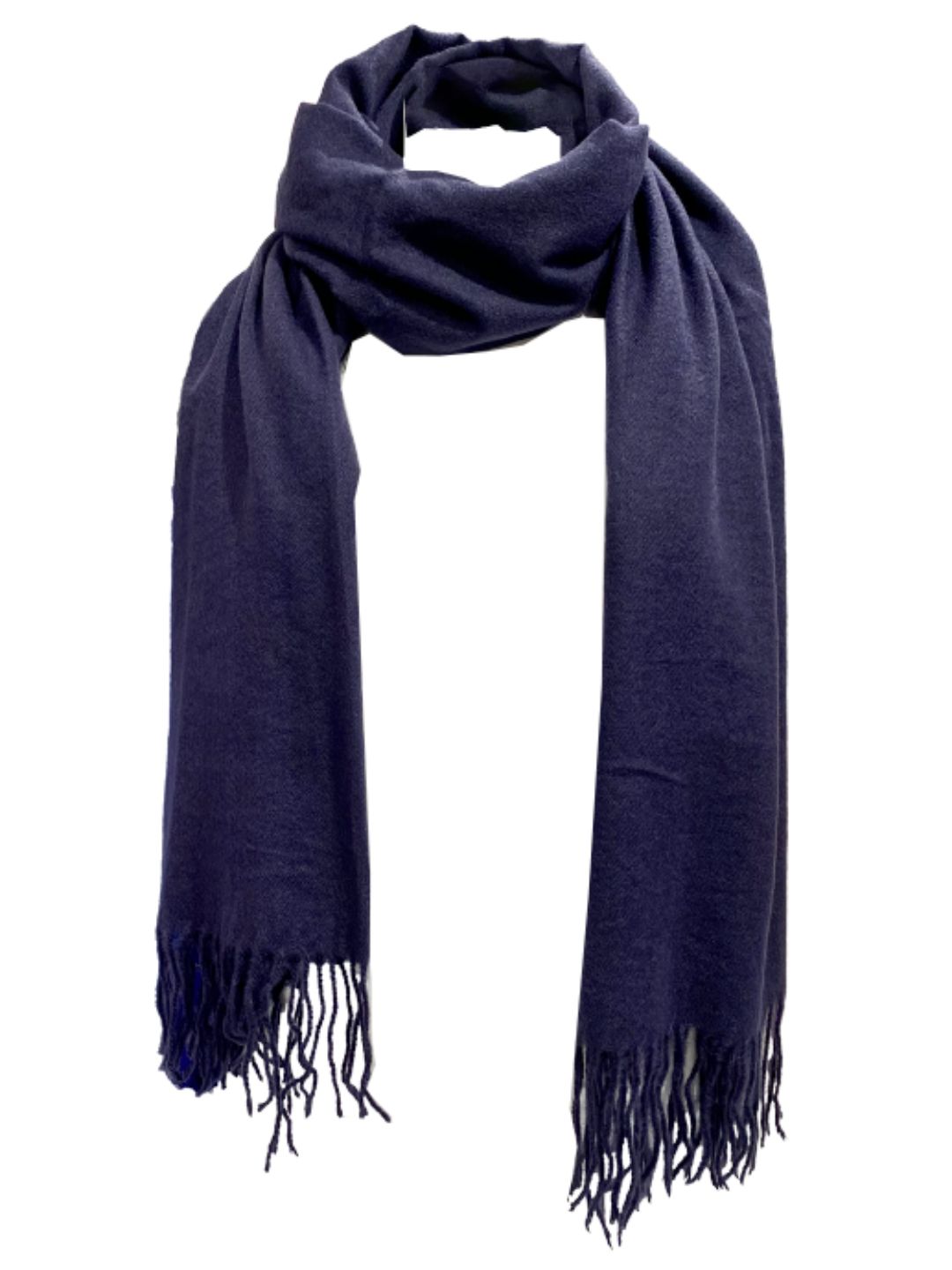 Sciarpa Tinta Unita Blu Notte
