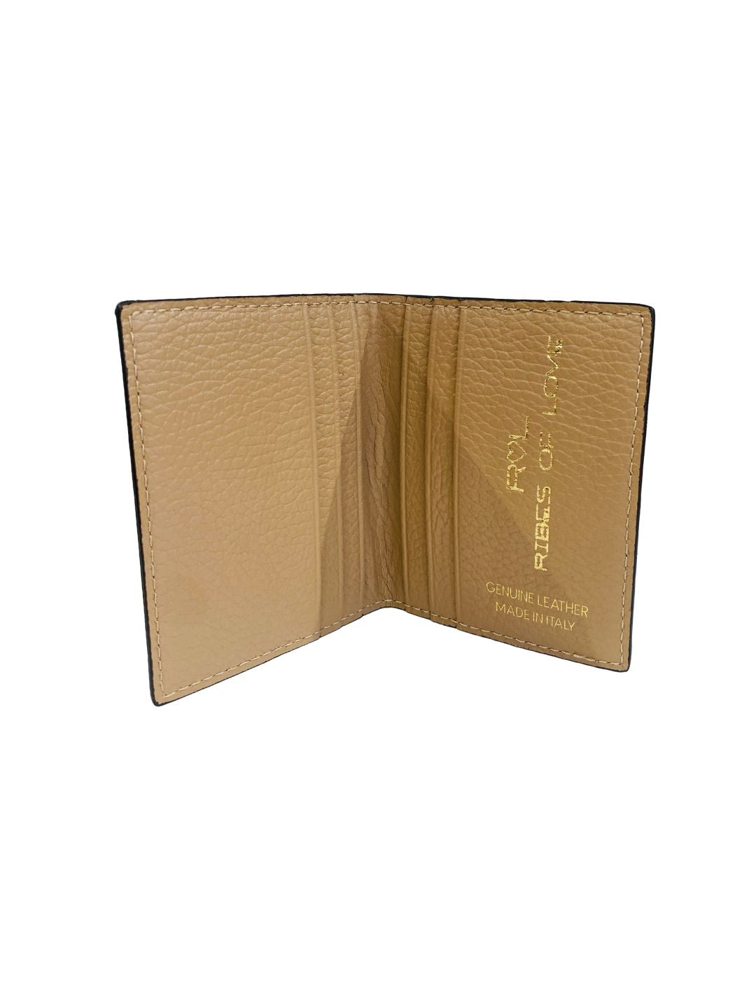 Portacarte Libretto in Pelle Cipria 132