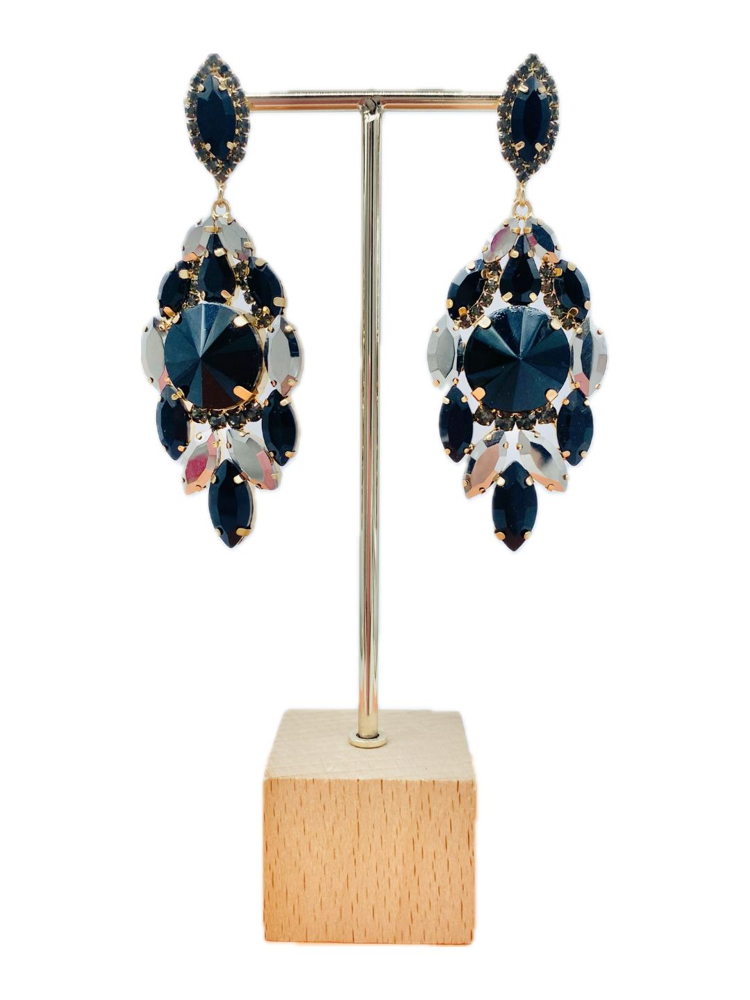 ORECCHINI PENDENTI BLACK GLAM 90525