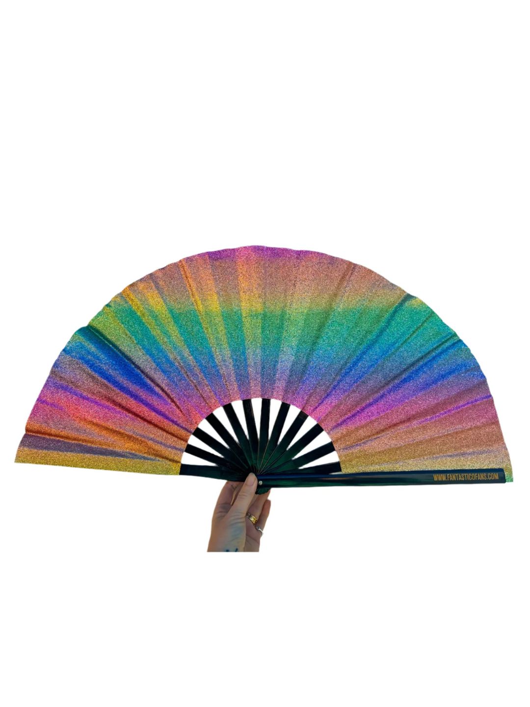 VENTAGLIO Ibiza XL Rainbow Glitter Edition