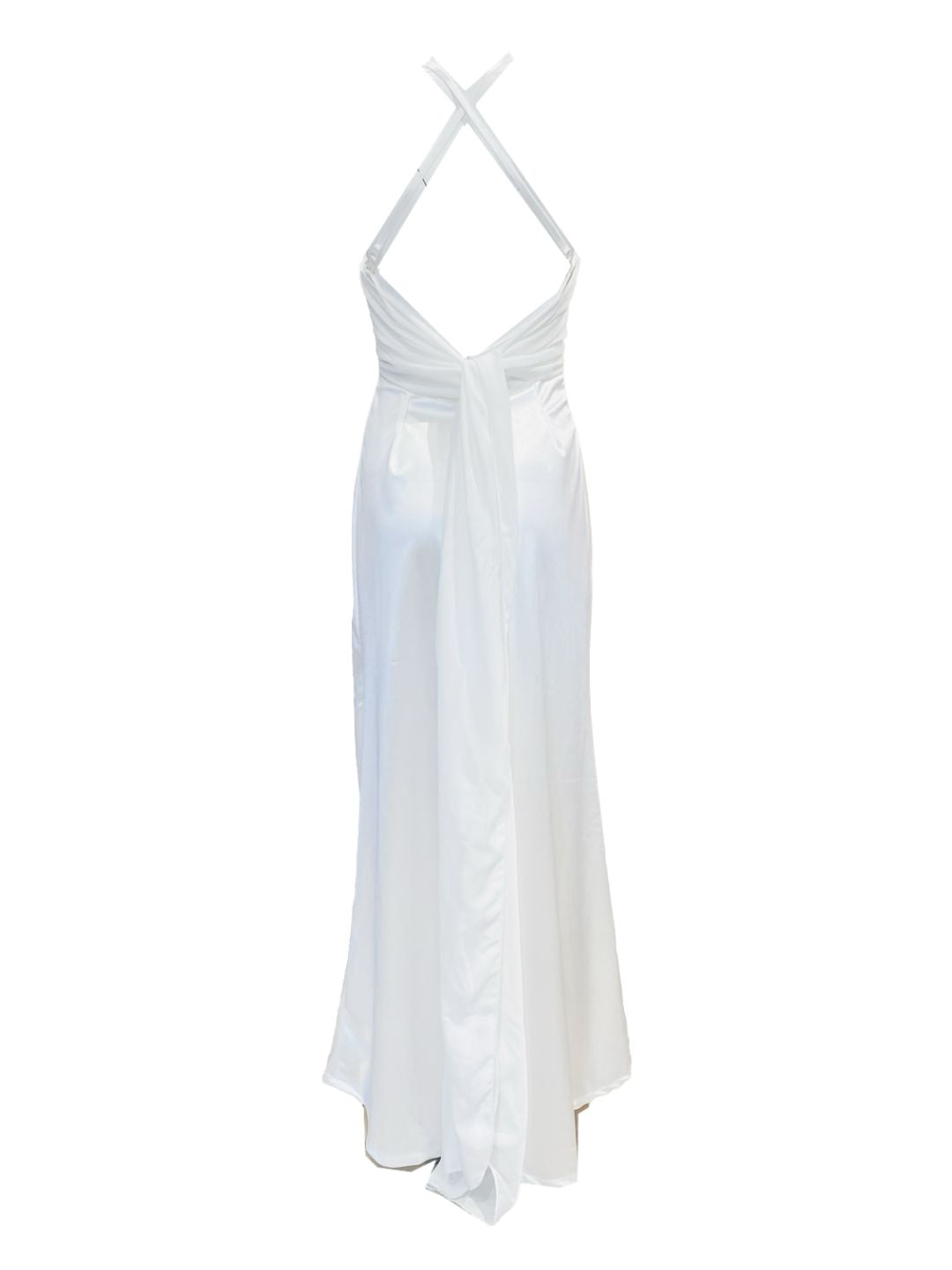 ABITO DA CERIMONIA IN RASO Bianco 26209