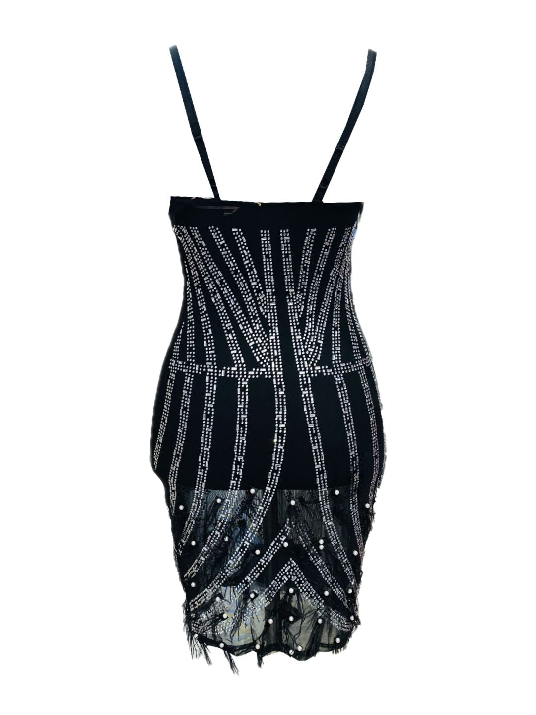 ABITO CORTO STRASS TRASPARENTE 790084