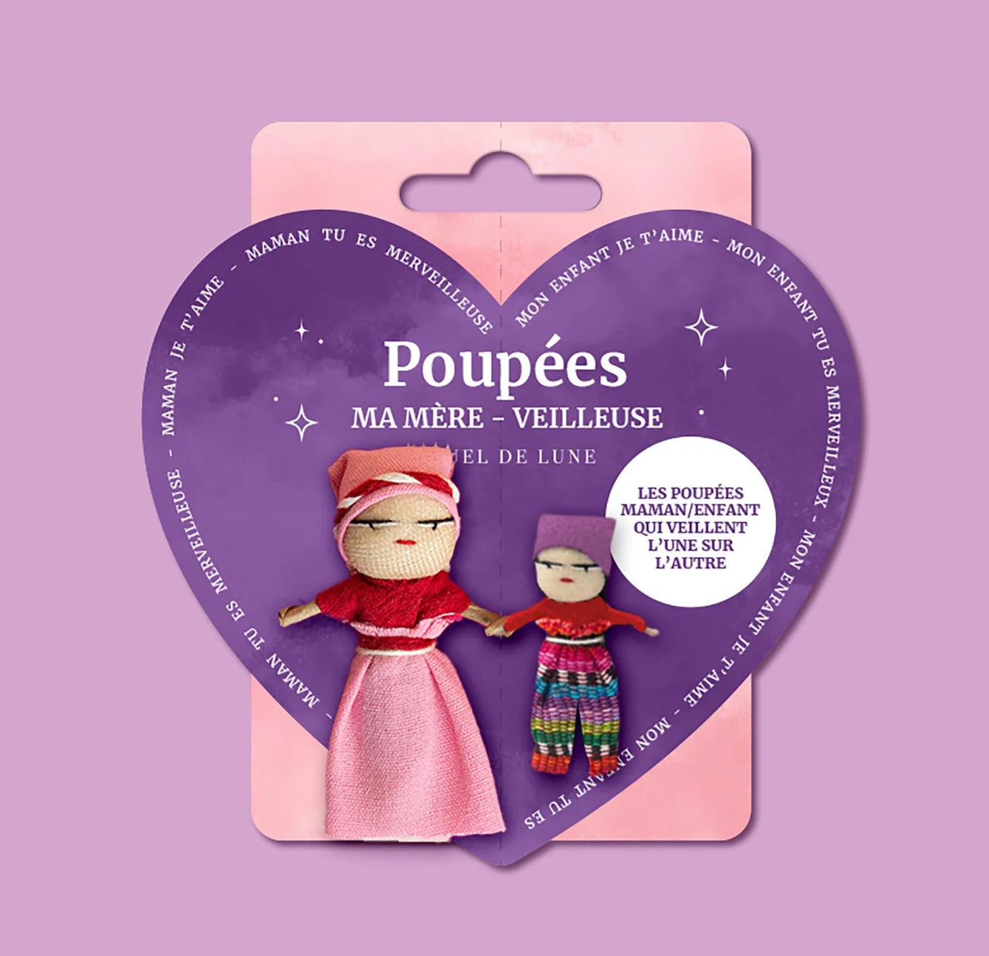 POUPÉE MA MÈRE-VEILLEUSE bambola mamma-figli Rituel de Lune