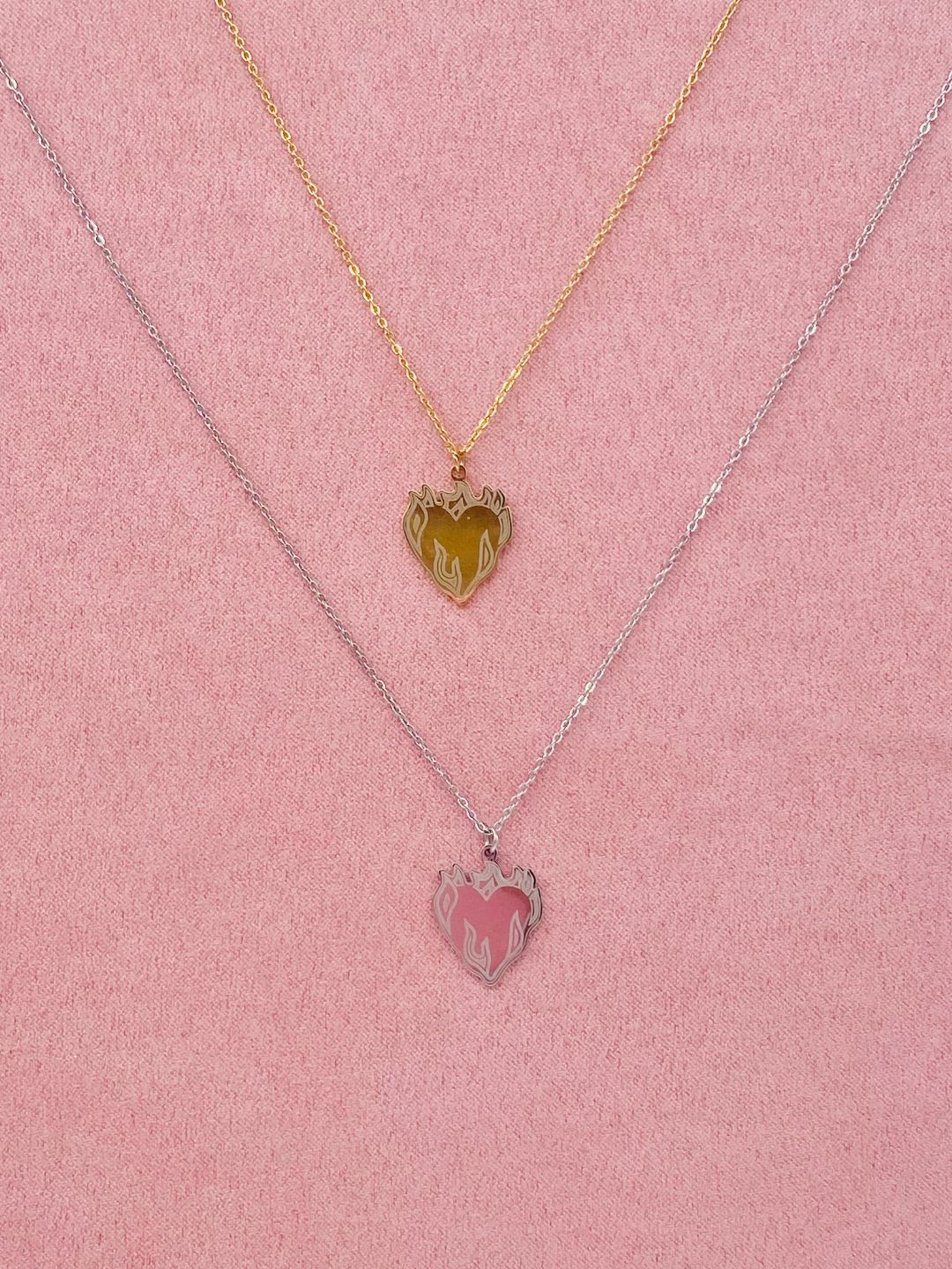 COLLANA CUORE SACRO FIAMME 2381