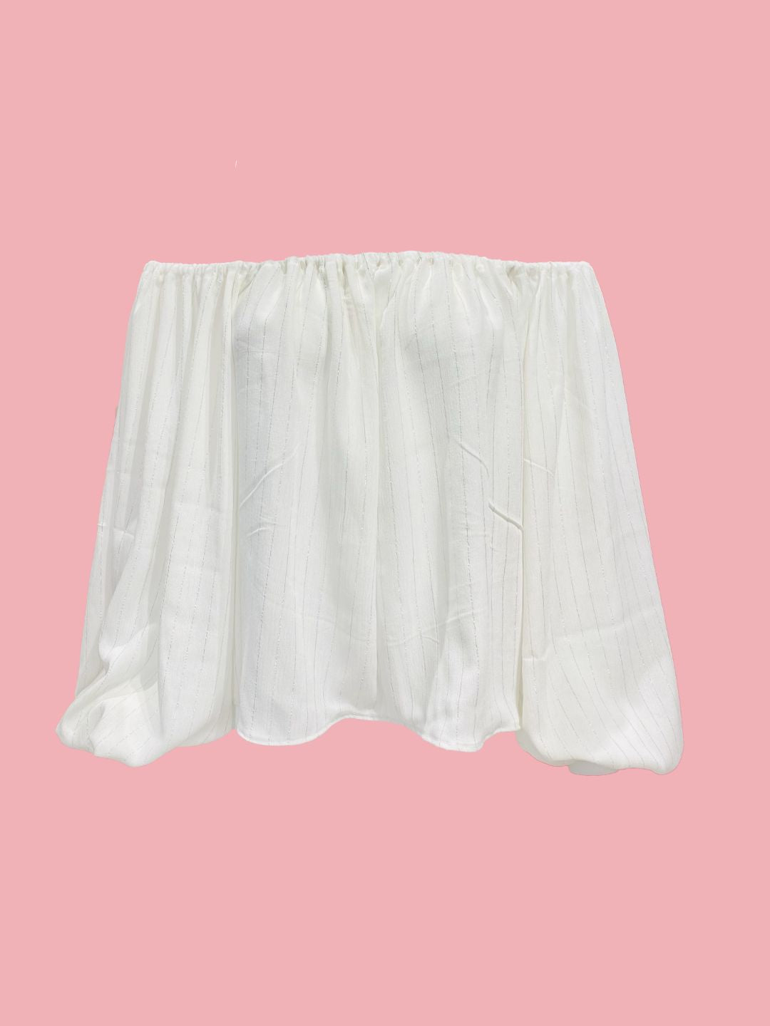 BLUSA Puffy Lurex Bianco Ribes of LOVE