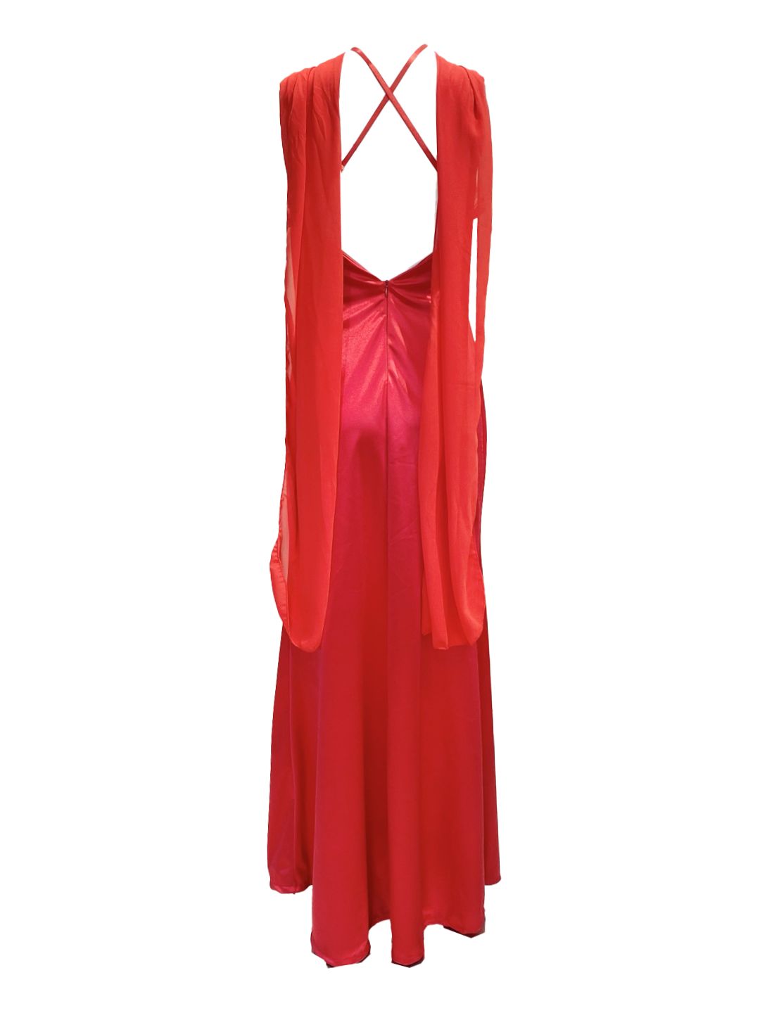 ABITO DA CERIMONIA IN RASO Rosso 26209