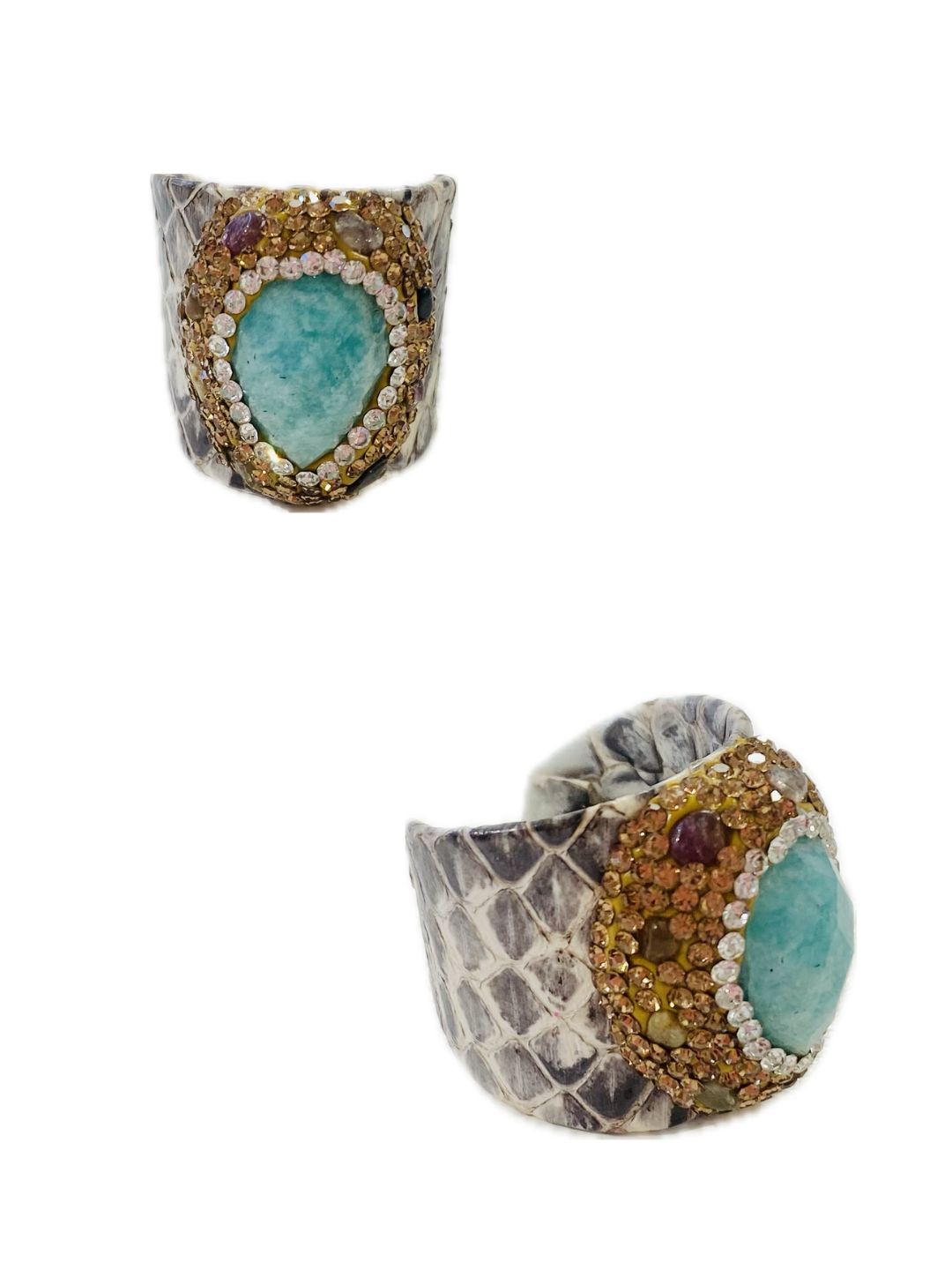 Set Bijoux Pitone ROCCIA+amazzonite VERDE
