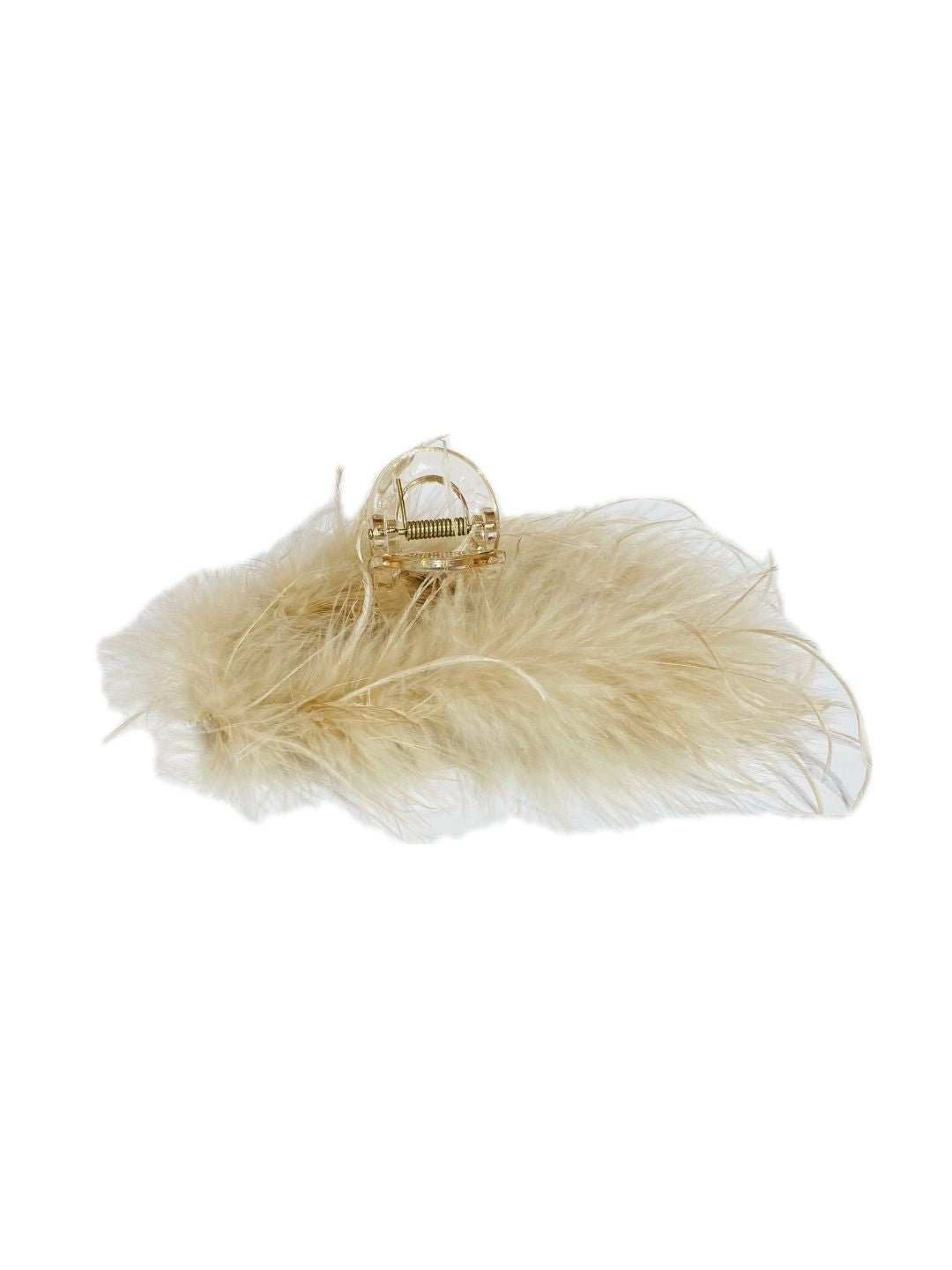 PINZA PER CAPELLI CON PIUME Struzzo Marabout