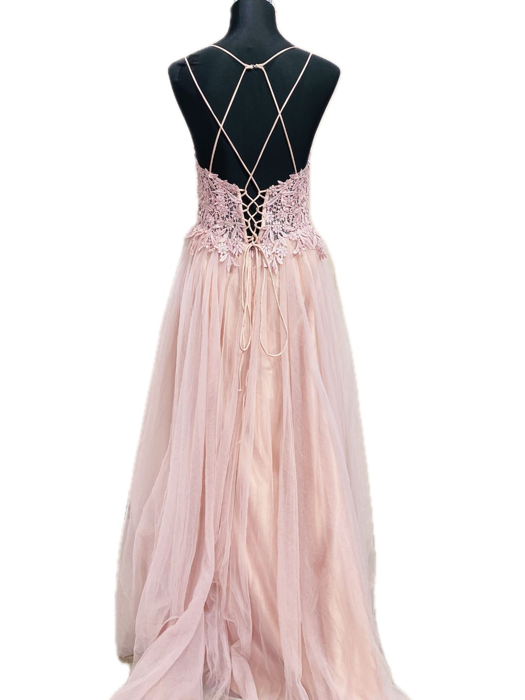 ABITO DA CERIMONIA TULLE ROSA 9108