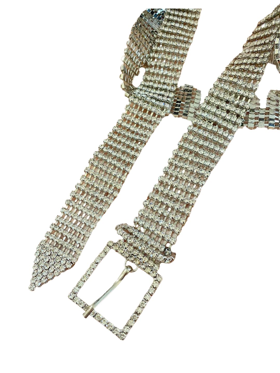 CINTURA STRASS ARGENTO