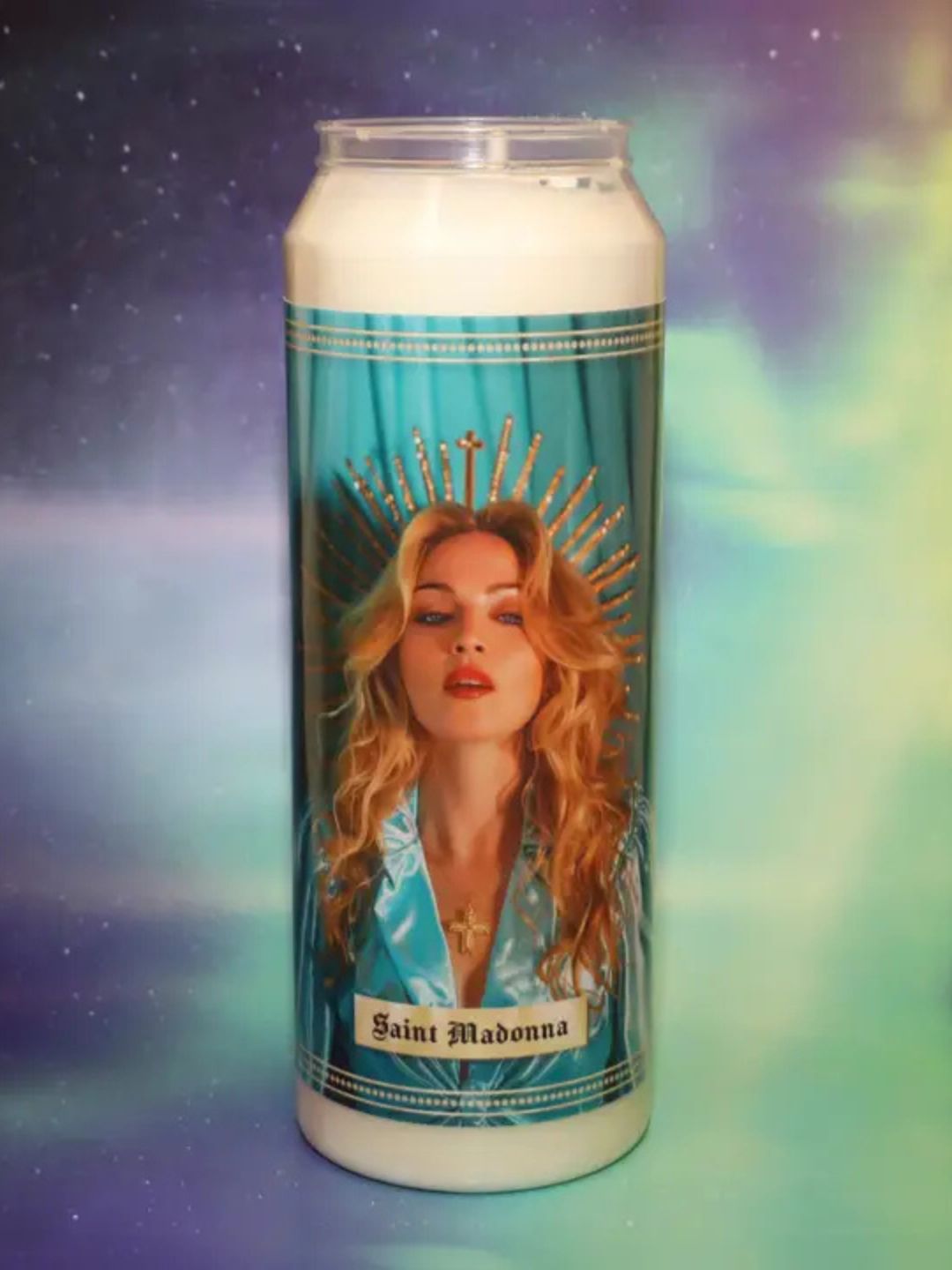 CANDELA RELIGIOSA CON MADONNA