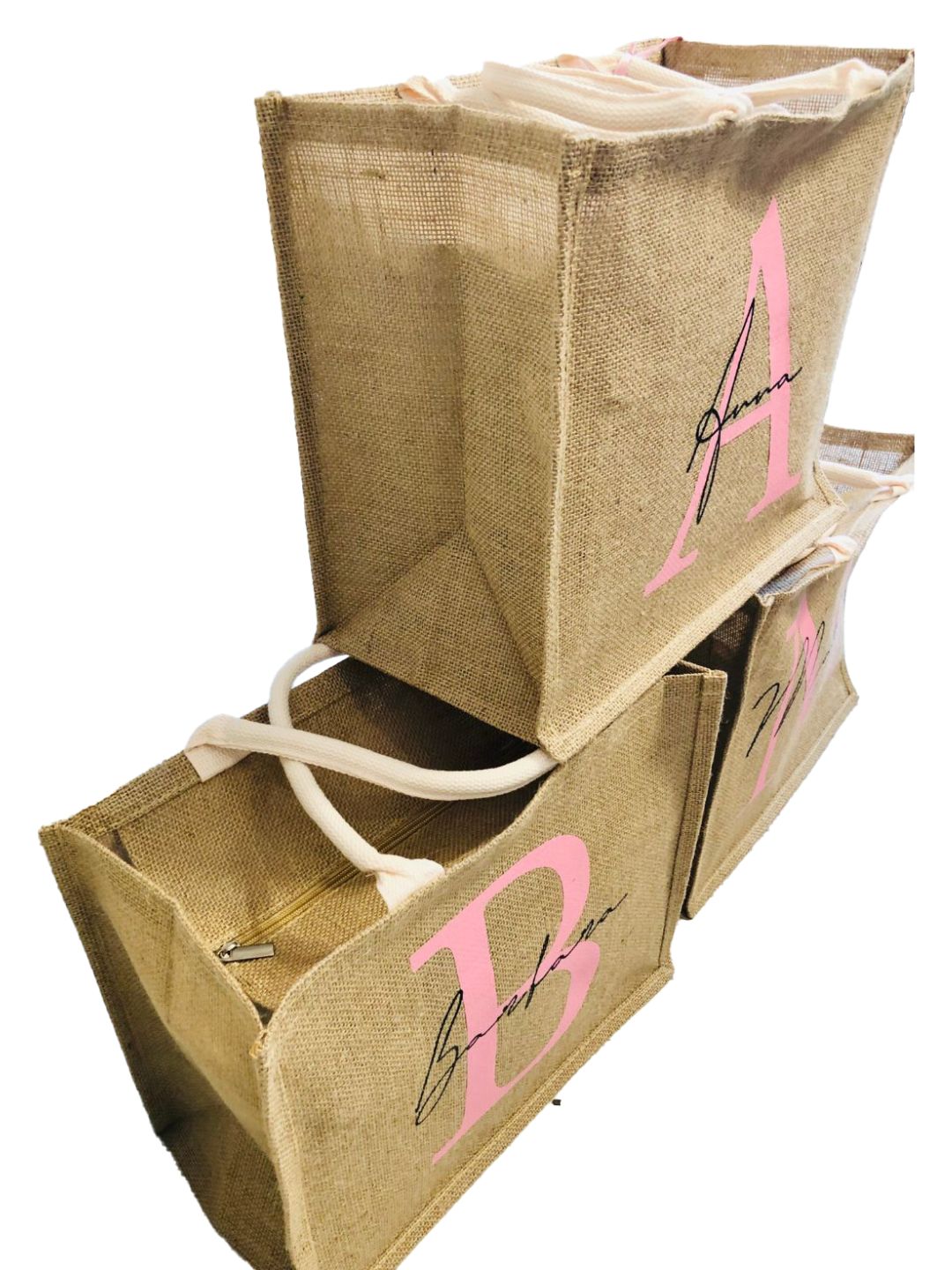 BORSA IUTA PERSONALIZZATA CON INIZIALI