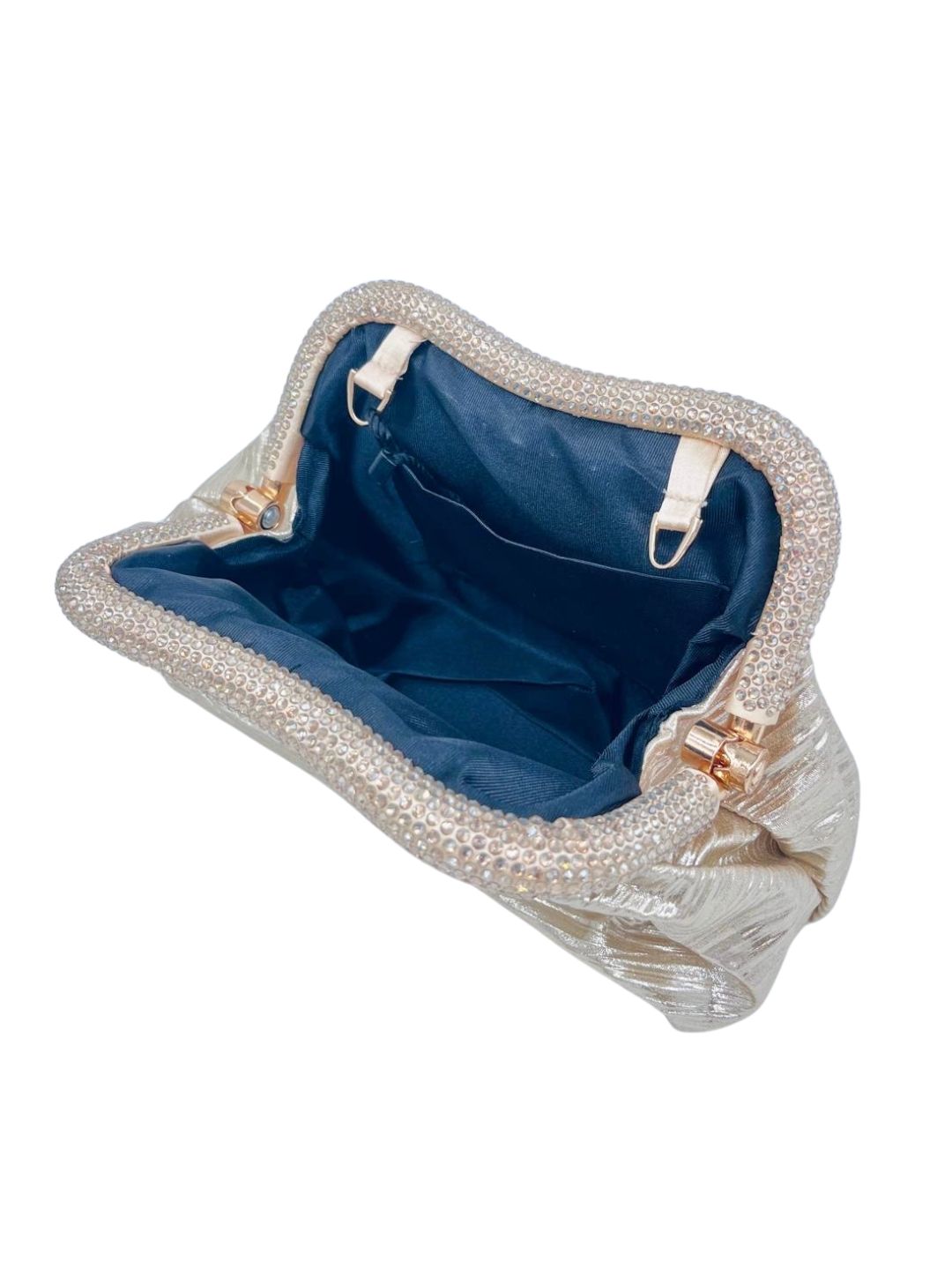 POCHETTE STRASS ORO B5268