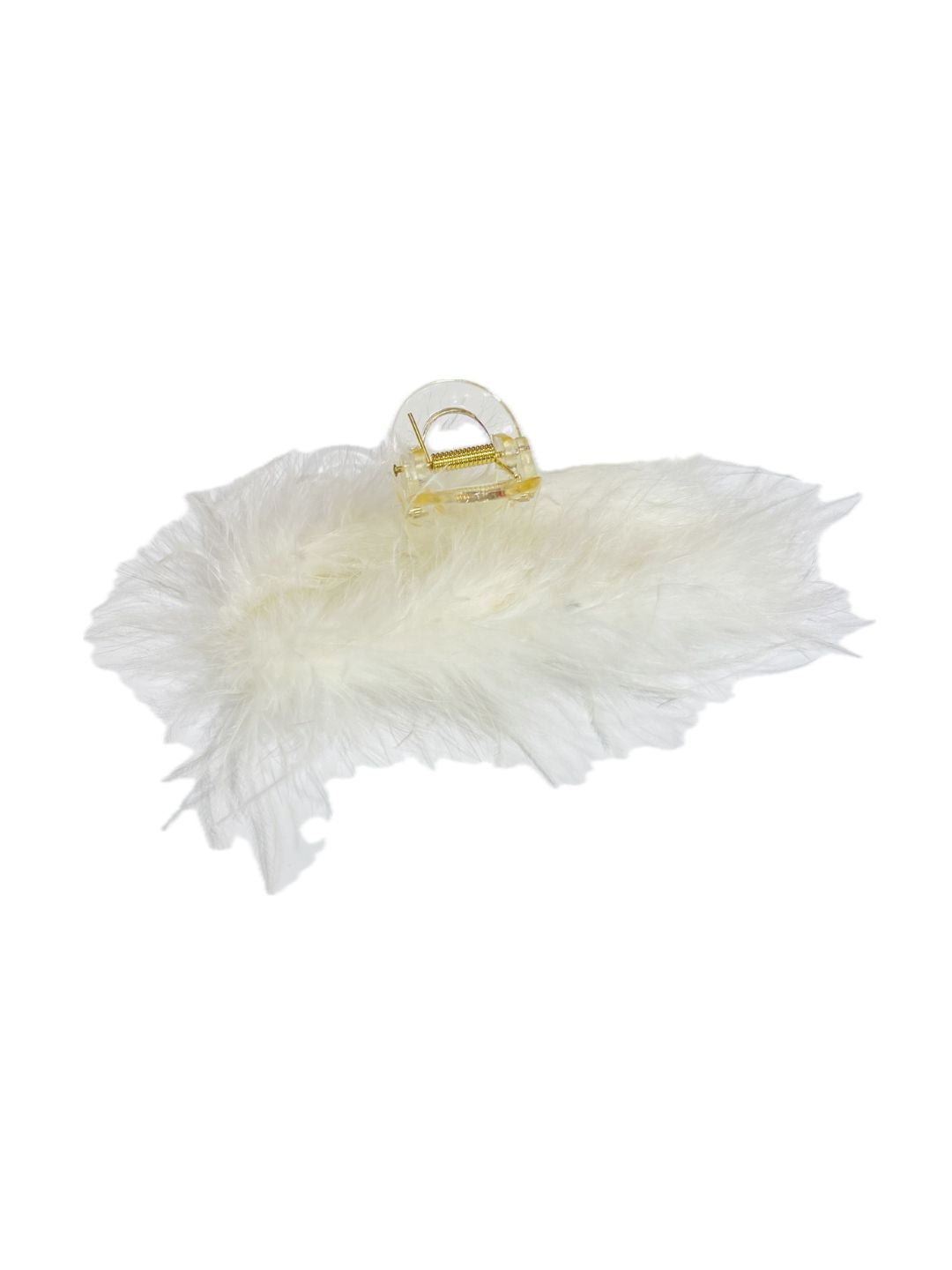 PINZA PER CAPELLI CON PIUME Struzzo Marabout