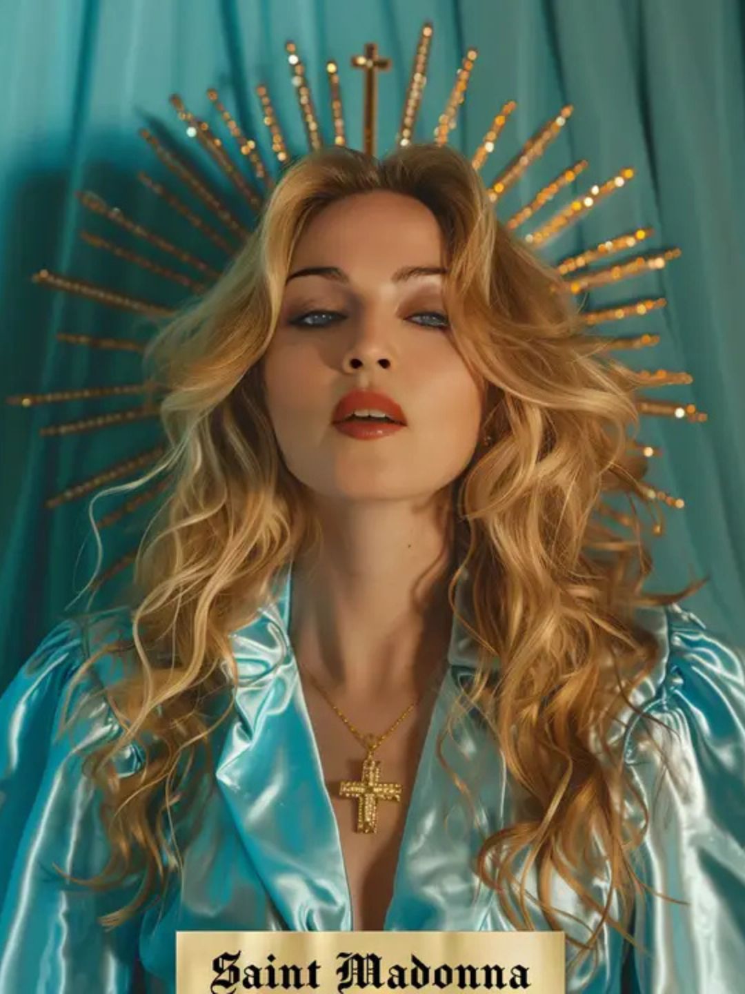 CANDELA RELIGIOSA CON MADONNA
