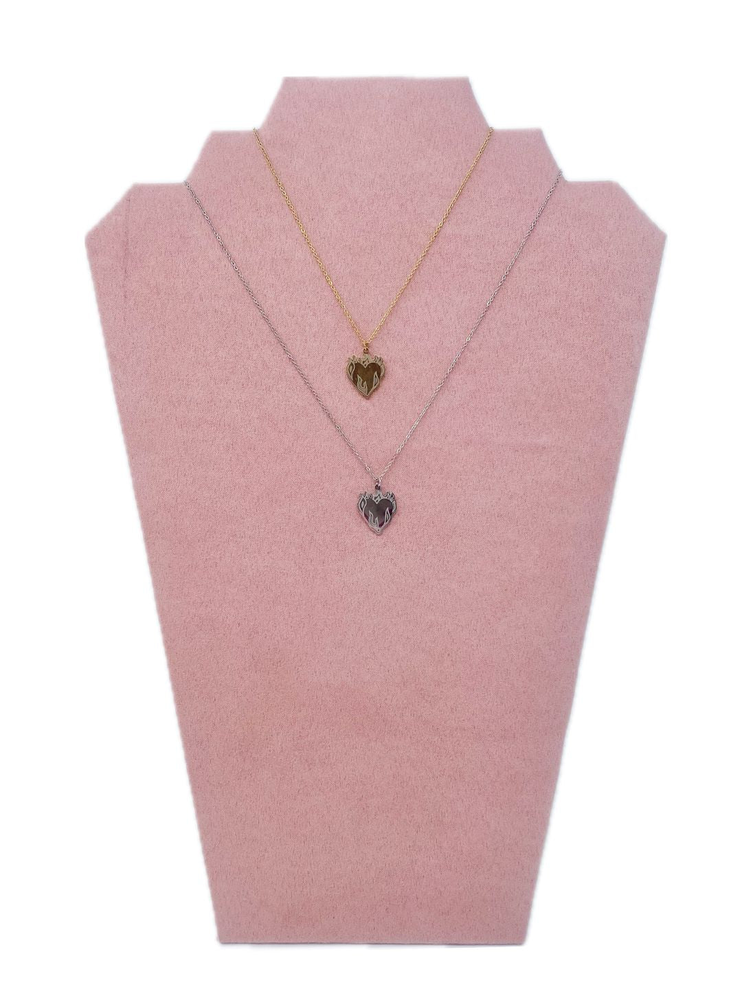 COLLANA CUORE SACRO FIAMME 2381