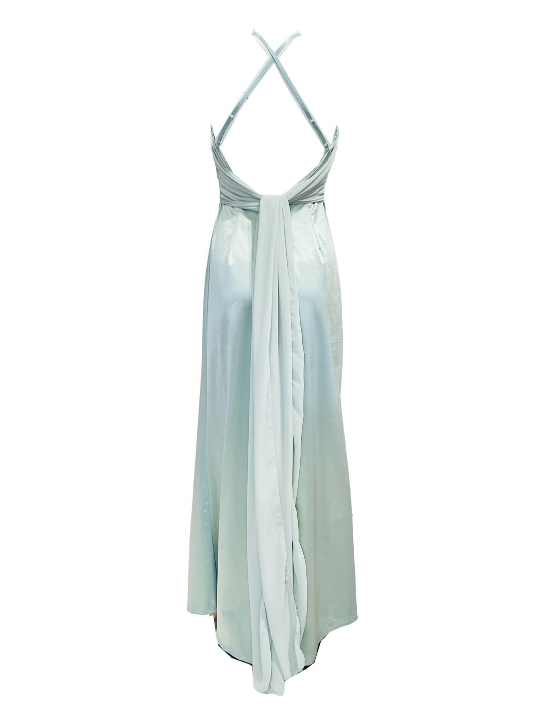 Light Green Satin Formal Dress 26209