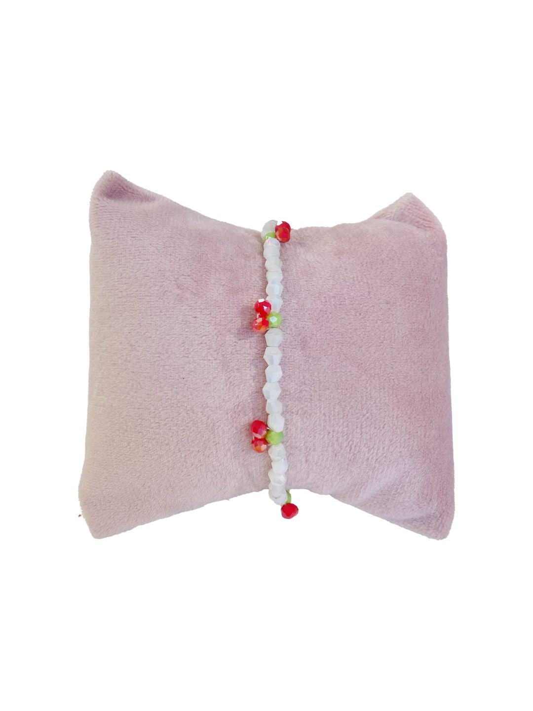 Bracciale Ciliegie Cristalli bianchi π