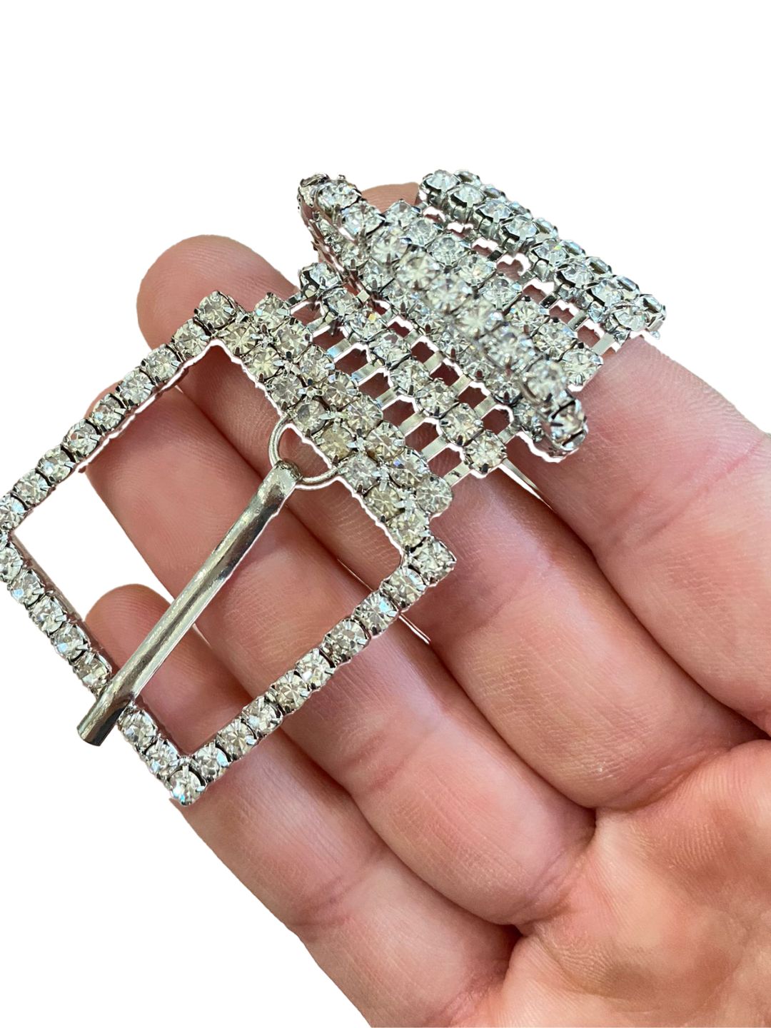 CINTURA STRASS ARGENTO