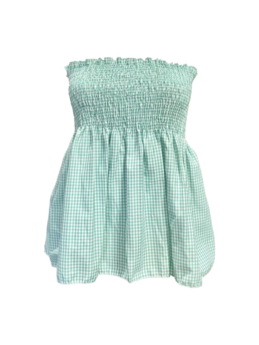 TOP Vichy Volant Verde Ribes of LOVE