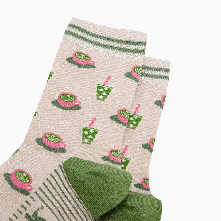 CALZINI IN BAMBÙ Crema Tè Matcha 4560MATCCR