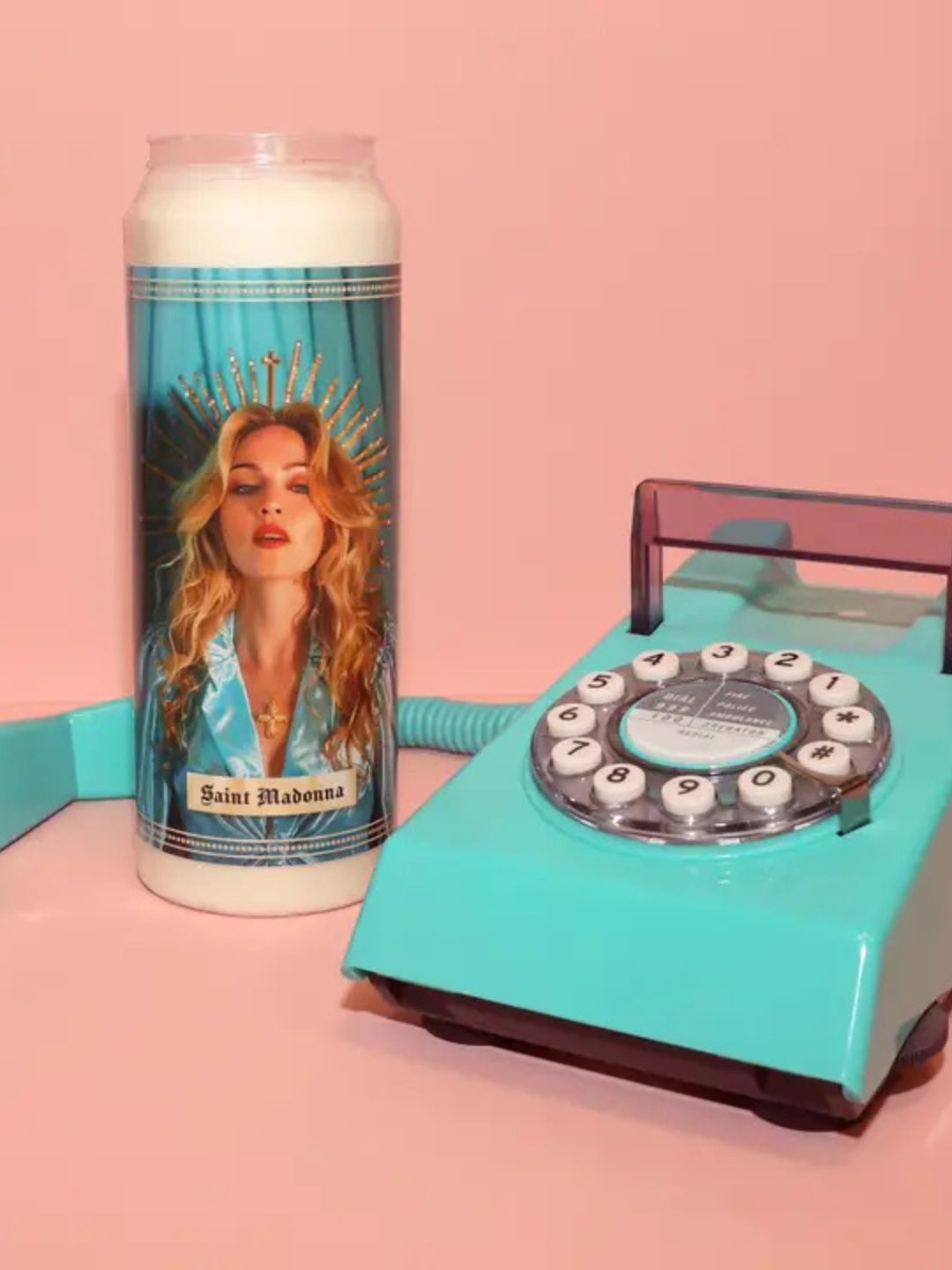CANDELA RELIGIOSA CON MADONNA