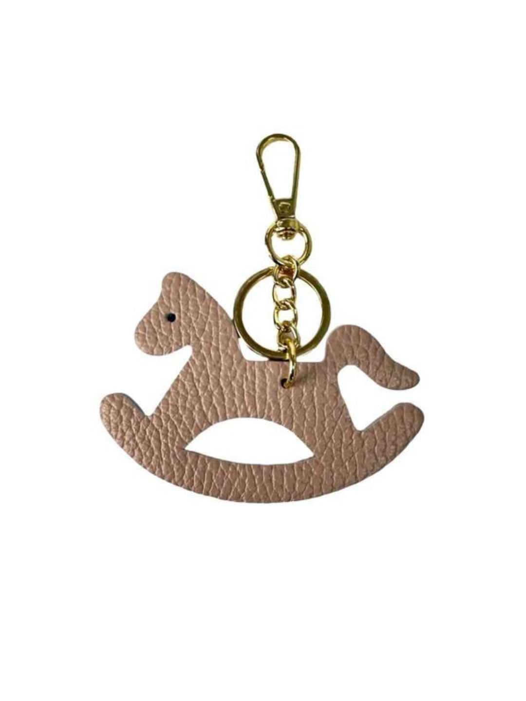 CAVALLO A DONDOLO PORTACHIAVI IN PELLE CIPRIA 19002