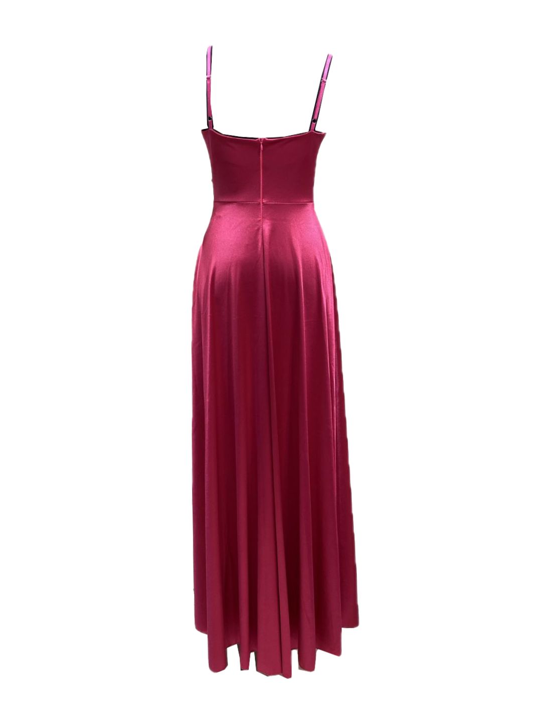 ABITO DA CERIMONIA IN RASO FUCSIA 24780