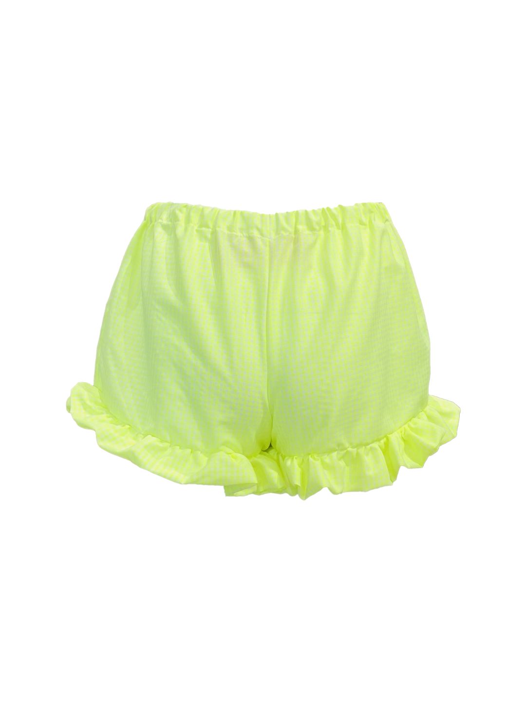 Shorts Vichy Galetta GIALLO FLUO Ribes of LOVE