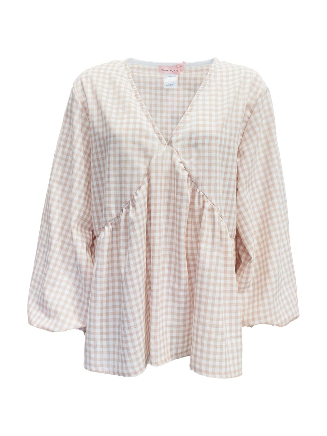 BLUSA EVELINA Vichy Rosa