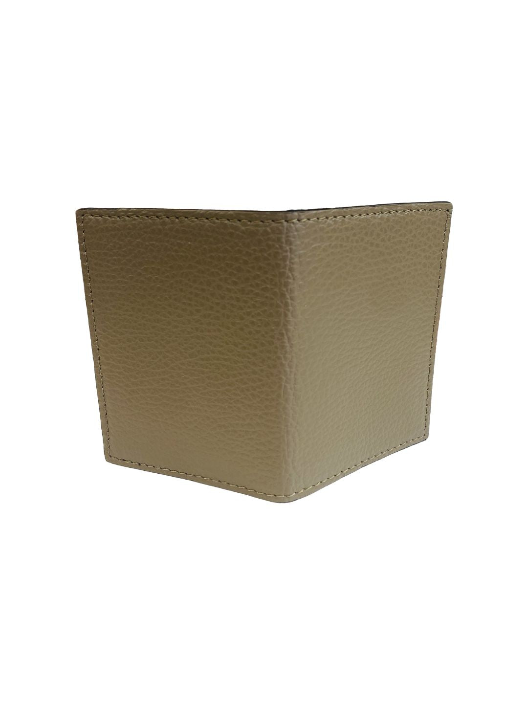 Portacarte Libretto in Pelle Taupe Scuro 132
