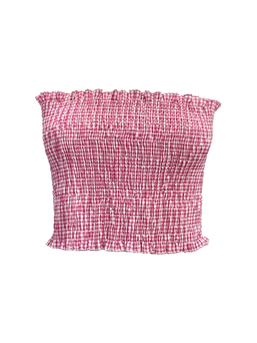 MINI TOP Punto Smock vichy Fragola Ribes of LOVE