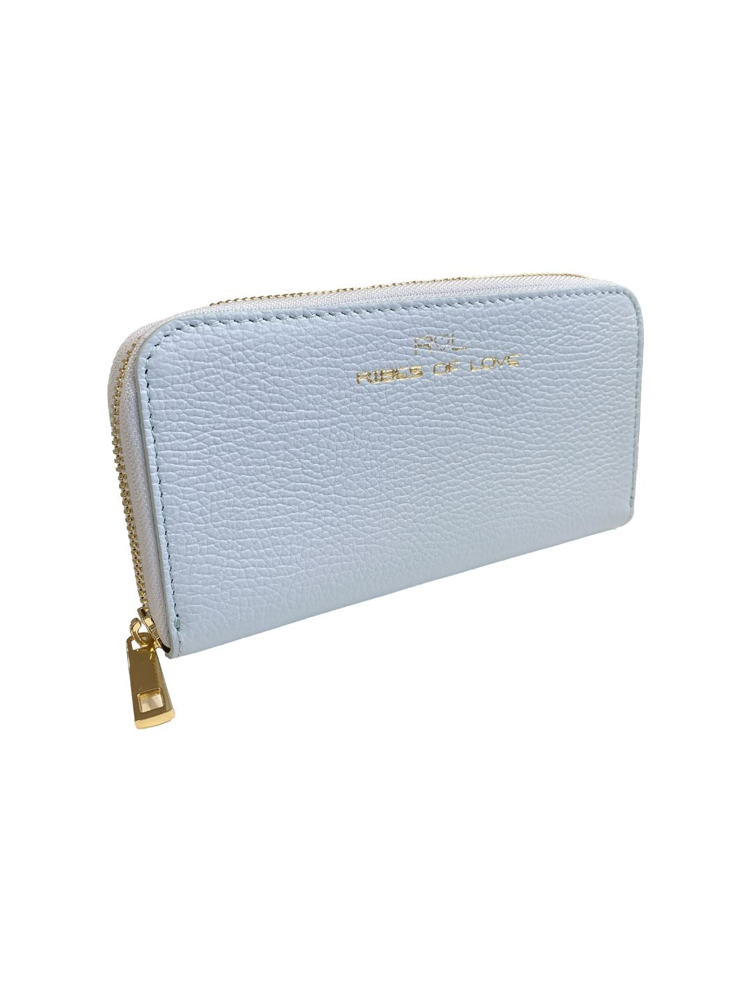 Portafoglio Grande in Pelle Azzurro 5013