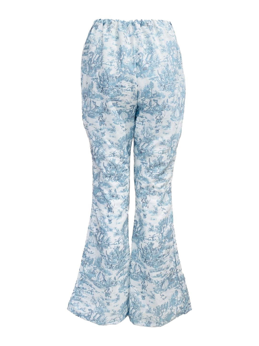 PANTALONE a zampa Toile de jouy Azzurro Ribes of LOVE